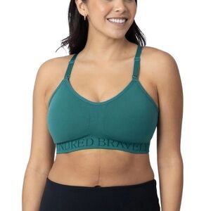 Kindred Bravely Teal Sublime Nursing & Hands Free Pumping Bra
